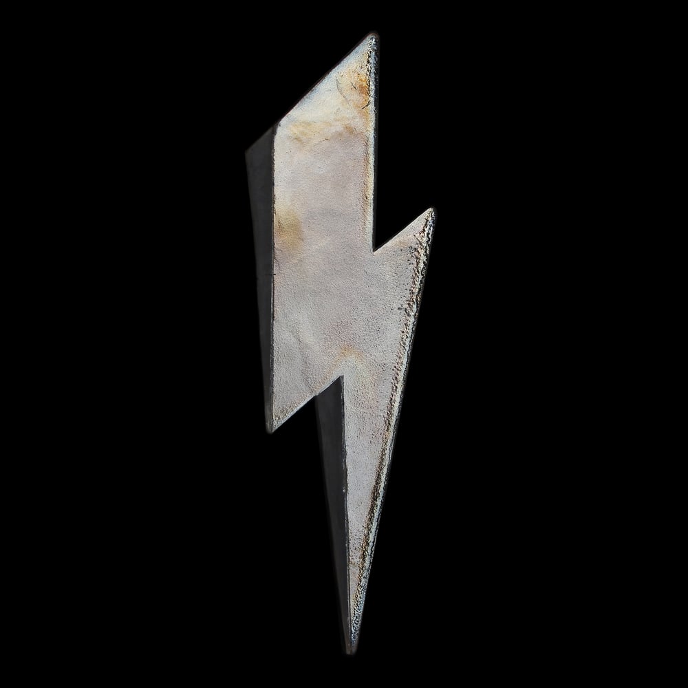 'Golden' Raku Lightning Bolt