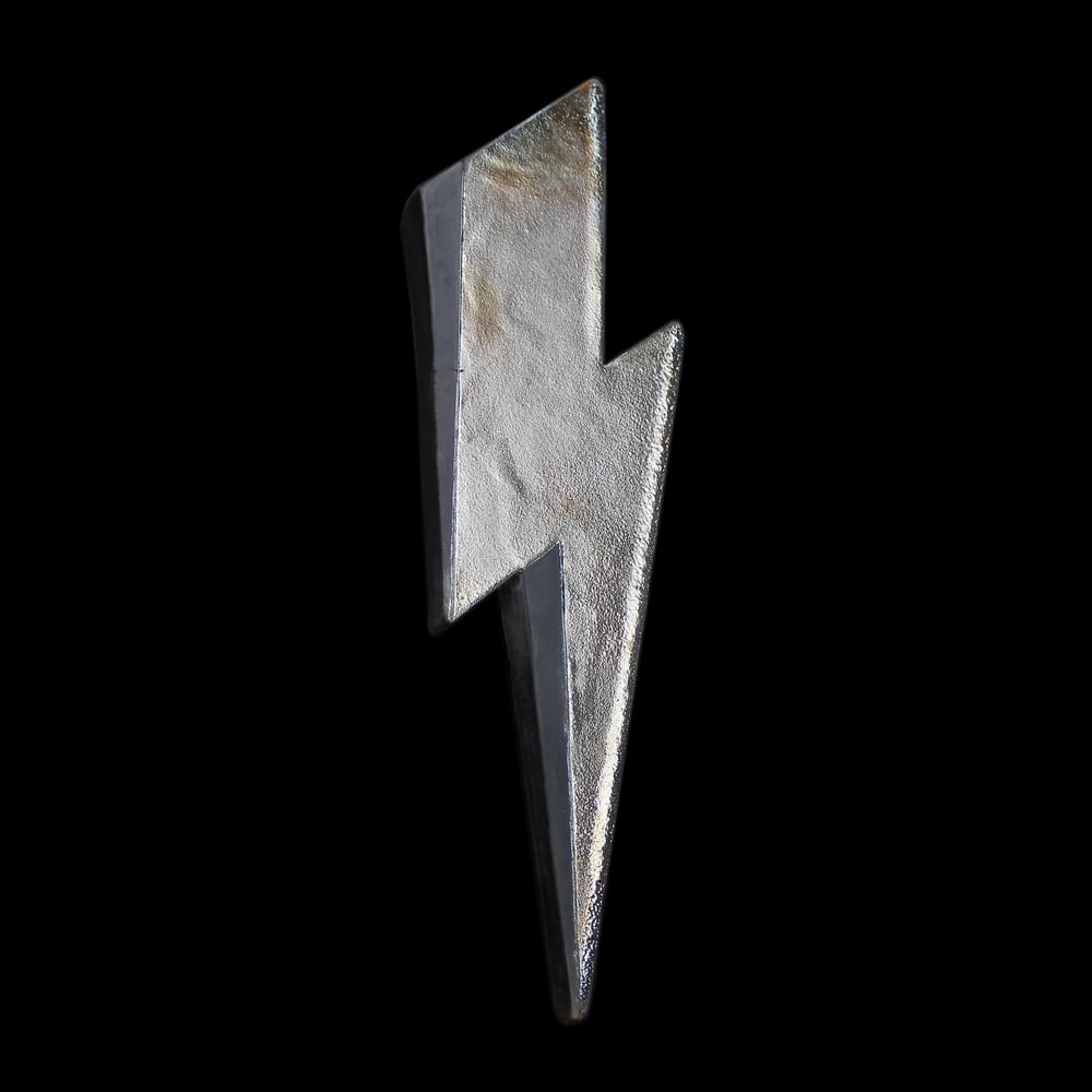 'Golden' Raku Lightning Bolt