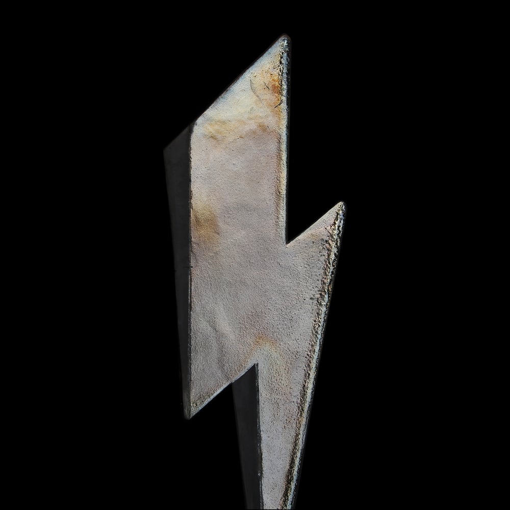 'Golden' Raku Lightning Bolt