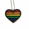 Pride Rainbow Heart Necklace