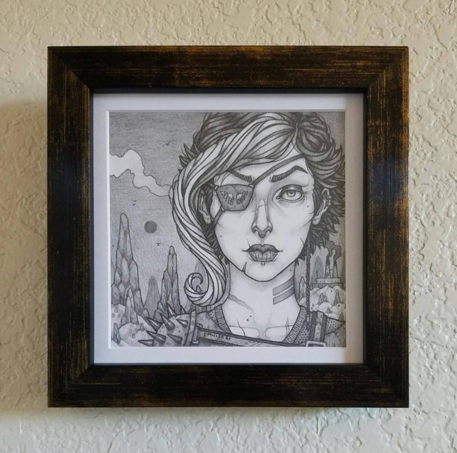 Image of Liberty - Framed Original Graphite