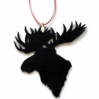 Image 2 of Moose Head Tree Ornament