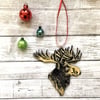 Moose Head Tree Ornament
