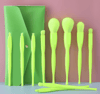 Hot Neon Green Makeup Brush Set