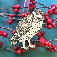 Image 3 of Barn Owl Tree Ornament