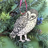 Image 4 of Barn Owl Tree Ornament