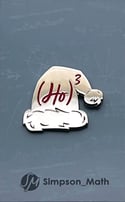 Ho Cubed Enamel Pin