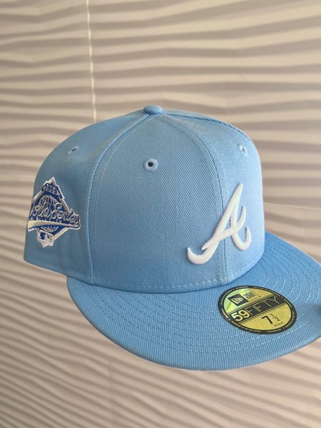 Image of Atlanta Braves 1995 Sky Blue Fitted Hats