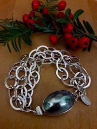 Image 3 of Mother of Pearl Clasp Chain Bracelet 4SD