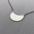 Sterling Silver Crescent Feather Necklace Image 5
