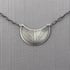 Sterling Silver Crescent Feather Necklace Image 2