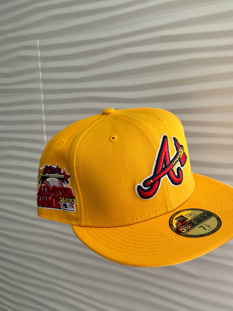 Yellow Atlanta Braves Fitted Hat