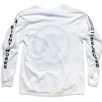 Image 2 of Selected Ambient Works long sleeve T-shirt (White)