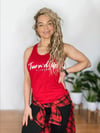 ** 3-5 Week Delivery** Red Racer Back Vest
