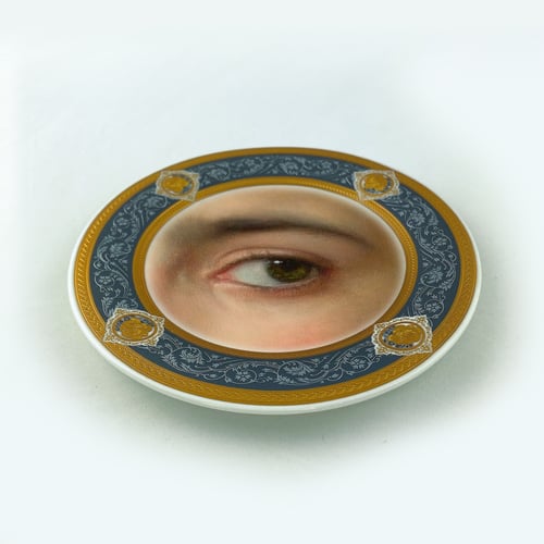Image of Lover Eye Pardo - Fine China Plate - #0780