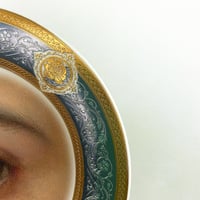 Image 3 of Lover Eye Pardo - Fine China Plate - #0780
