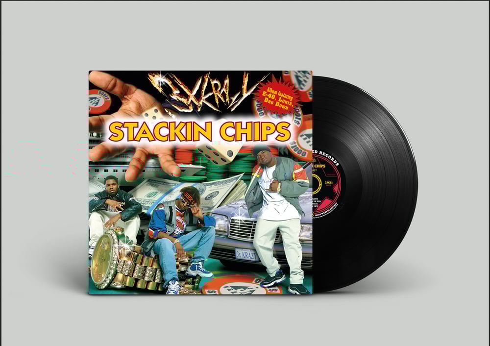 Image of  LP: 3X Krazy ‎- Stackin Chips 1997-2021 REISSUE (Oakland, CA) 