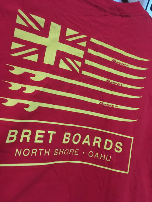 Image of Bret Boards X RVCA Red Tee