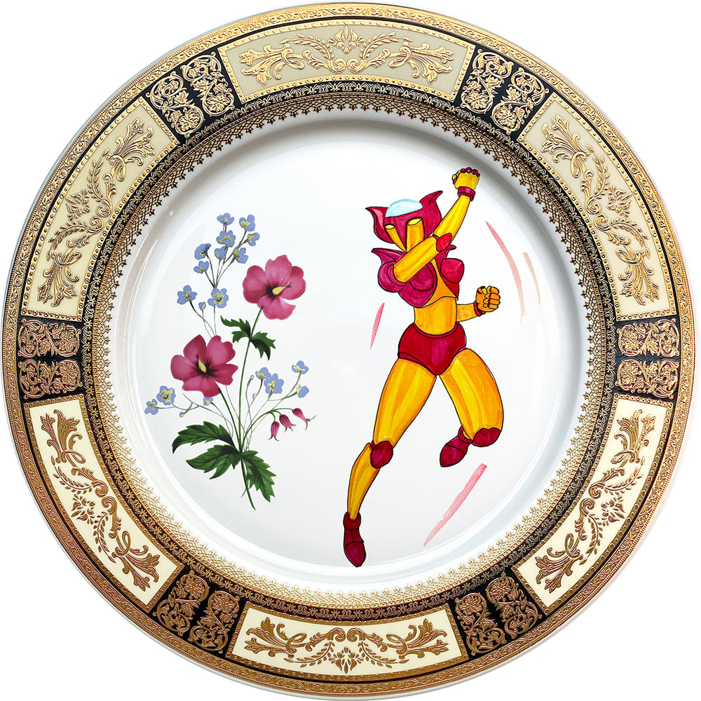 Image of Afrodita A - Large Fine China Plate - #0744