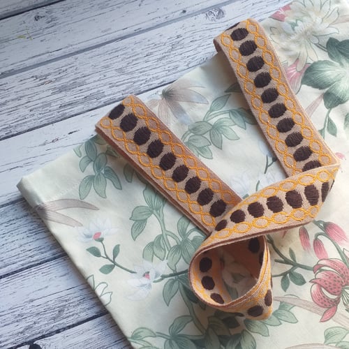 Image of Repurposed Vintage Floral Tote Bag