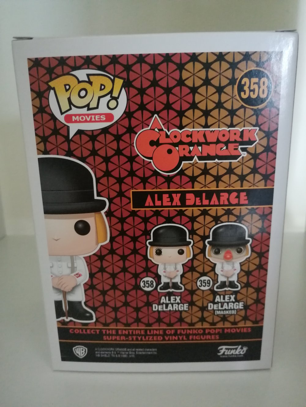 MALCOLM MCDOWELL Signed Clockwork Orange Funko Pop