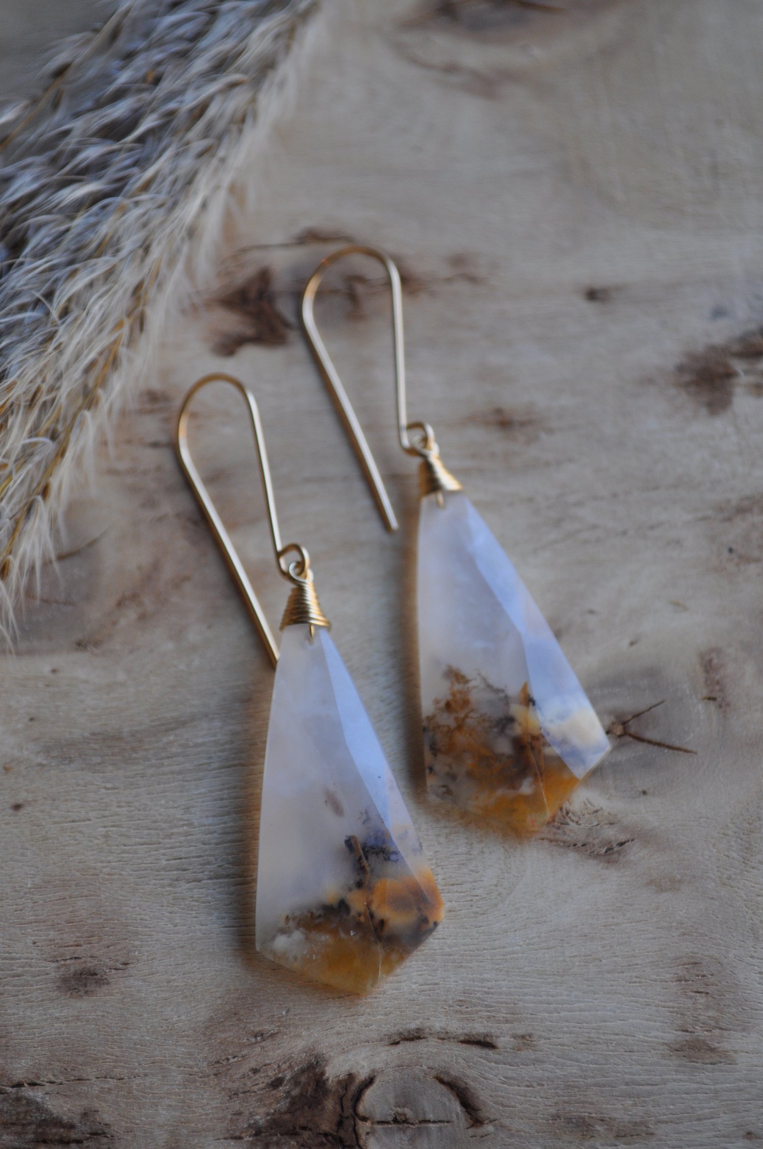 Image of OOAK Dendritic Agate Dangles