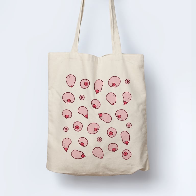 Ja det er pupper-totebag