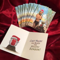 Image 2 of 10 PACK Castaway CHRISTMAS CARDS