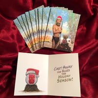 Image 1 of 10 PACK Castaway CHRISTMAS CARDS