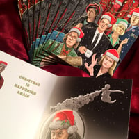 Image 3 of 10 PACK Christmas is Happening Again XMAS CARDS