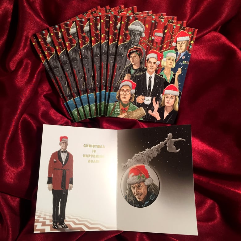 Image of 10 PACK Chirstmas is Happening Again XMAS CARDS