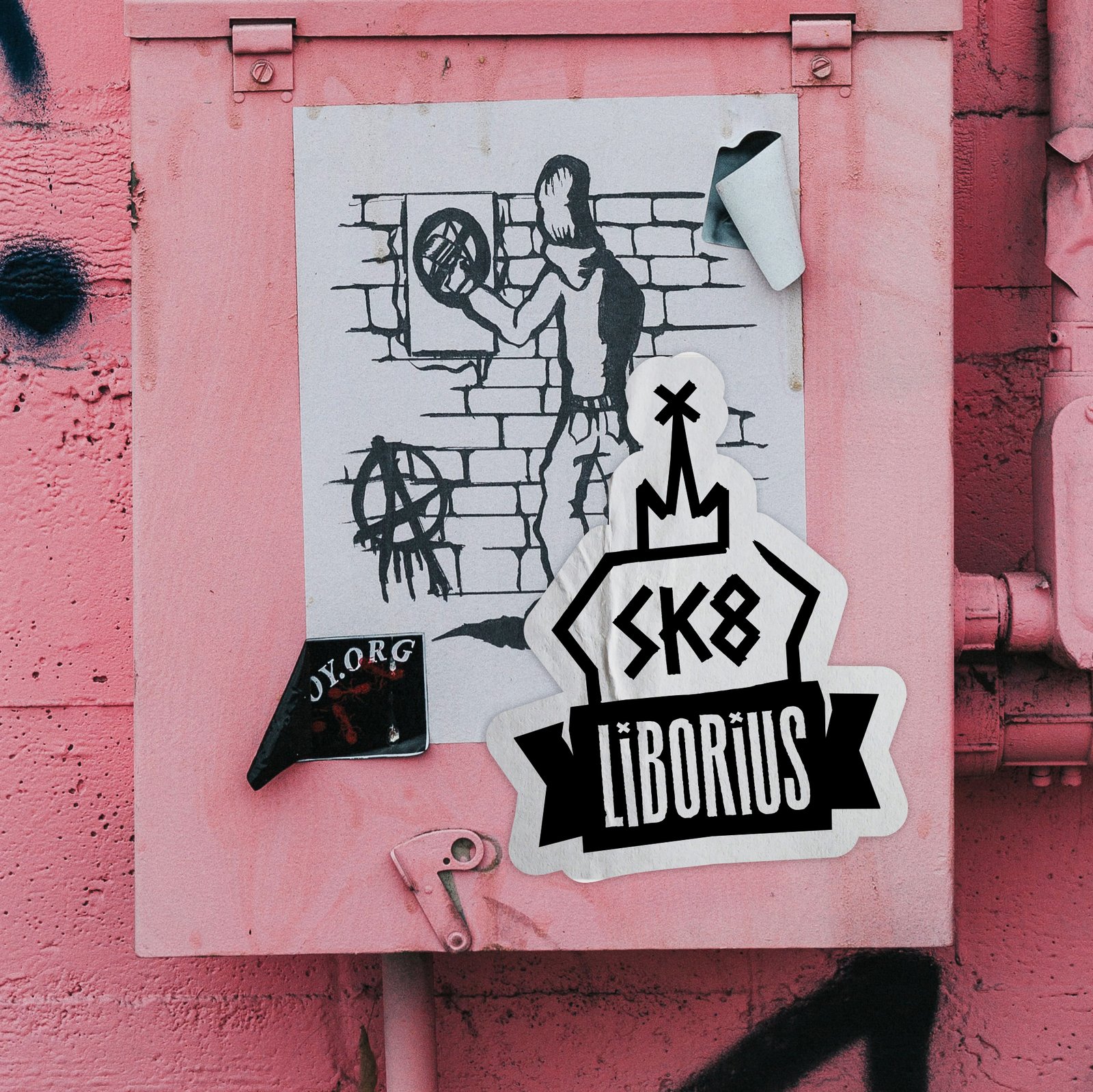 アート・デザイン・音楽 sk8 on the wall / catalog & sticker