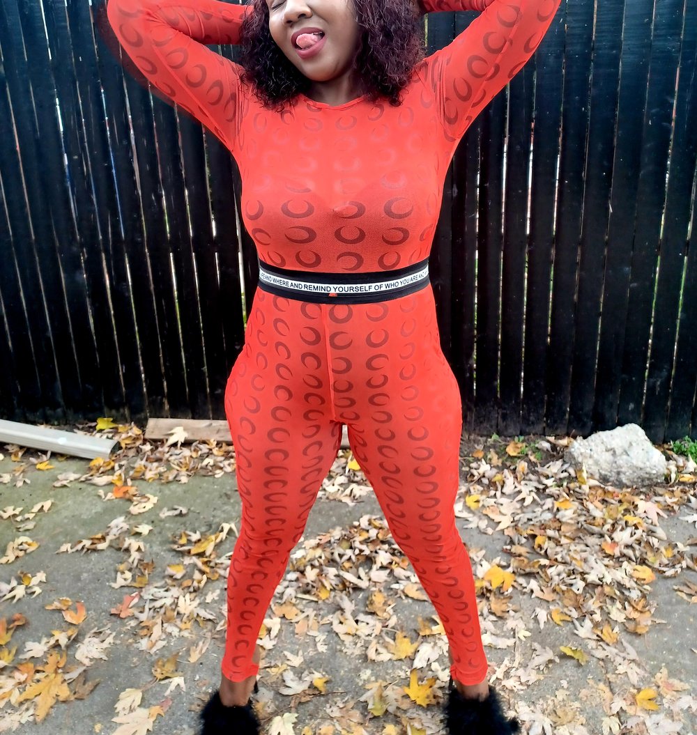 ORANGE 🍊 MESH JUMPER 