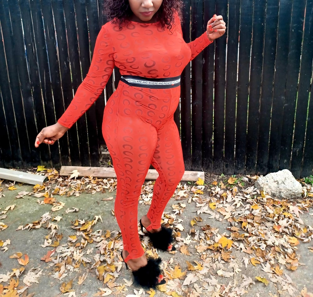 ORANGE 🍊 MESH JUMPER 