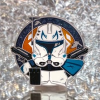 Image 1 of A Grade - "Not just any Clone" Captain Rex Cross series Pin