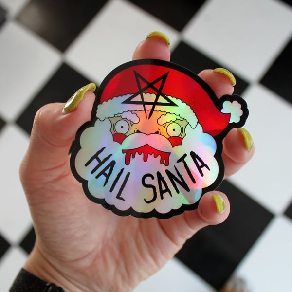 Image of Hail Santa Stickers