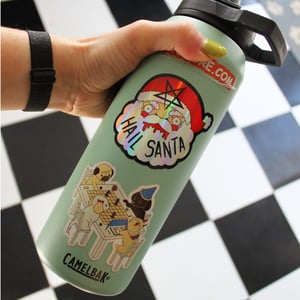 Image of Hail Santa Stickers
