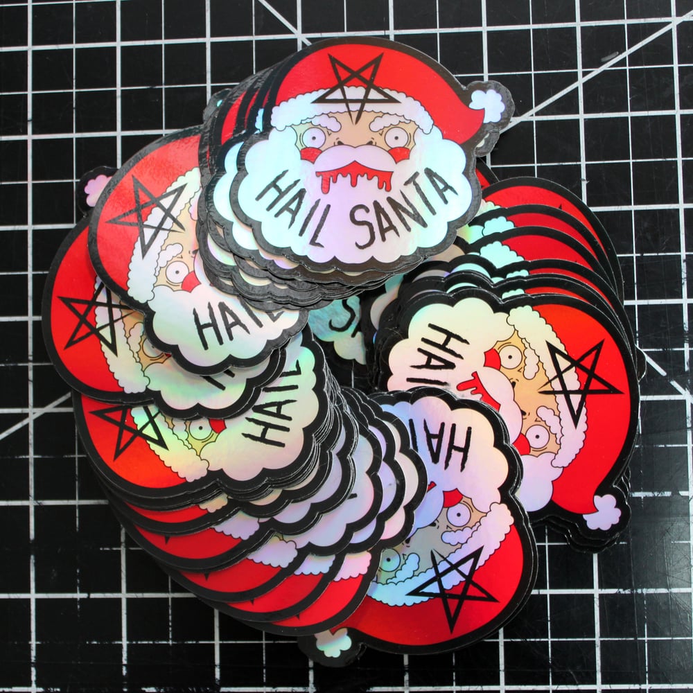 Hail Santa Stickers