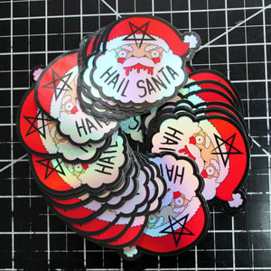 Image of Hail Santa Stickers
