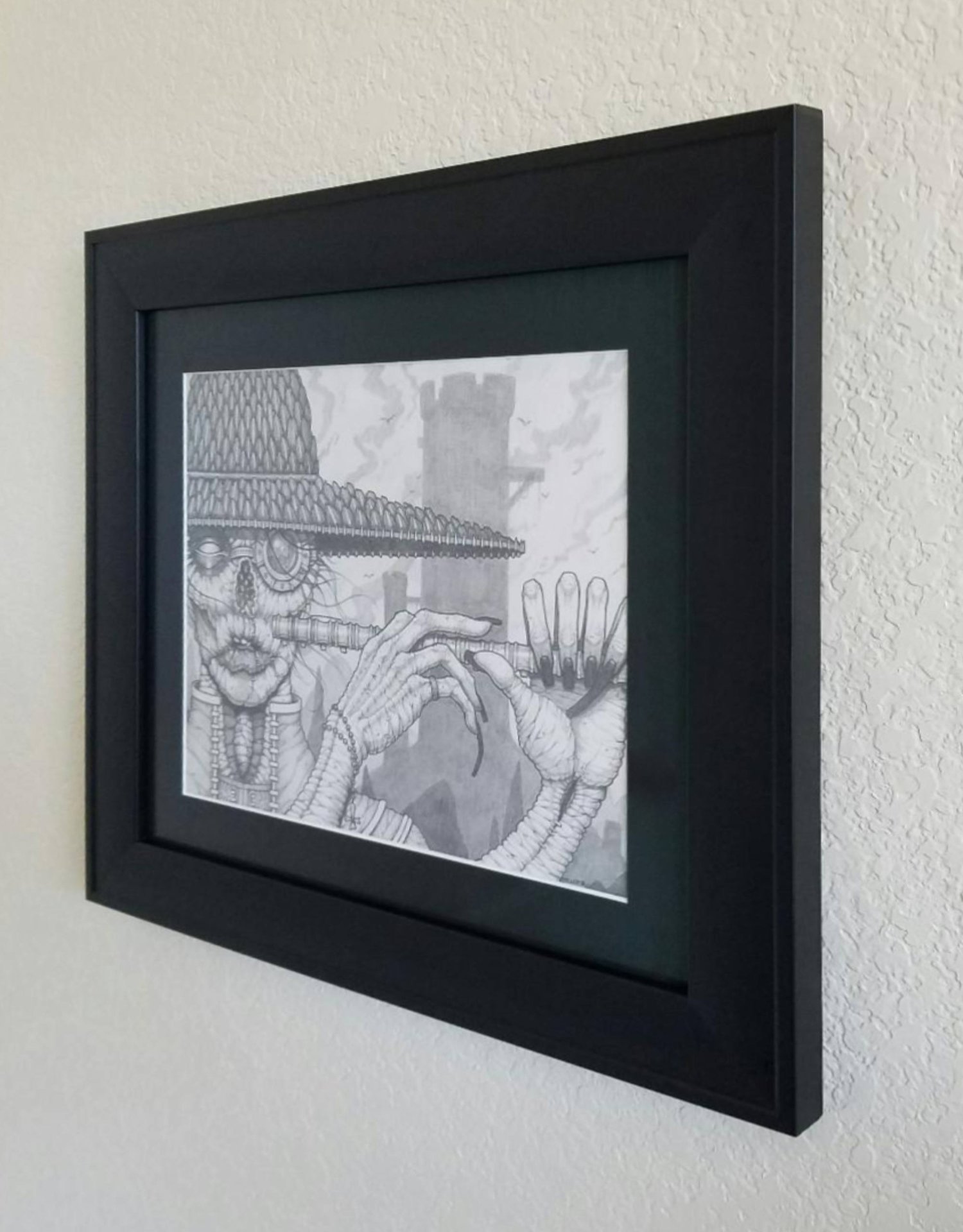 Image of Pay the Piper - Framed Original Graphite