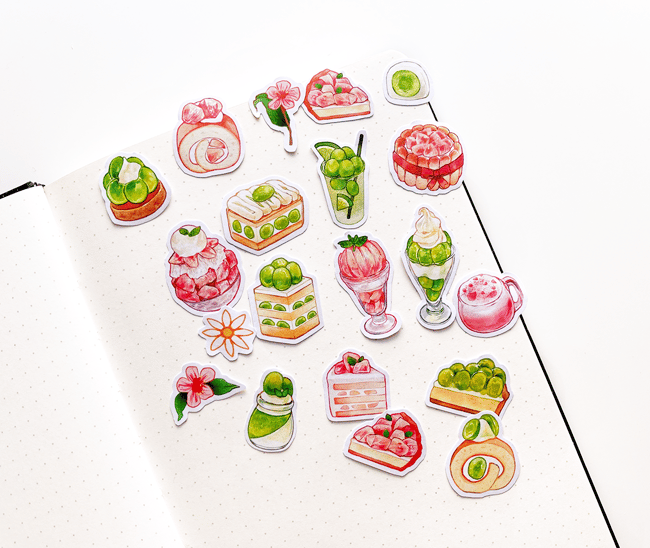 Fruit Desserts Washi Stickers