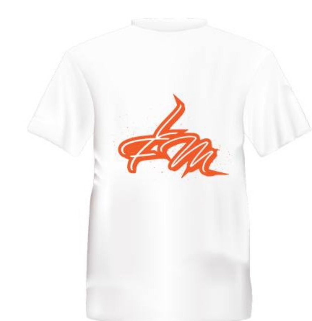 Orange / WHT LFM Team Logo TEE