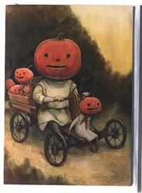 "Pumpkin Family" Card