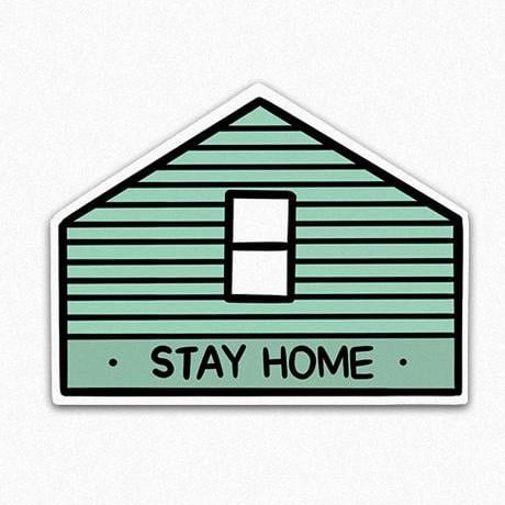 Image of Stay Home Club x AF - Stay Home Sticker (3" wide)