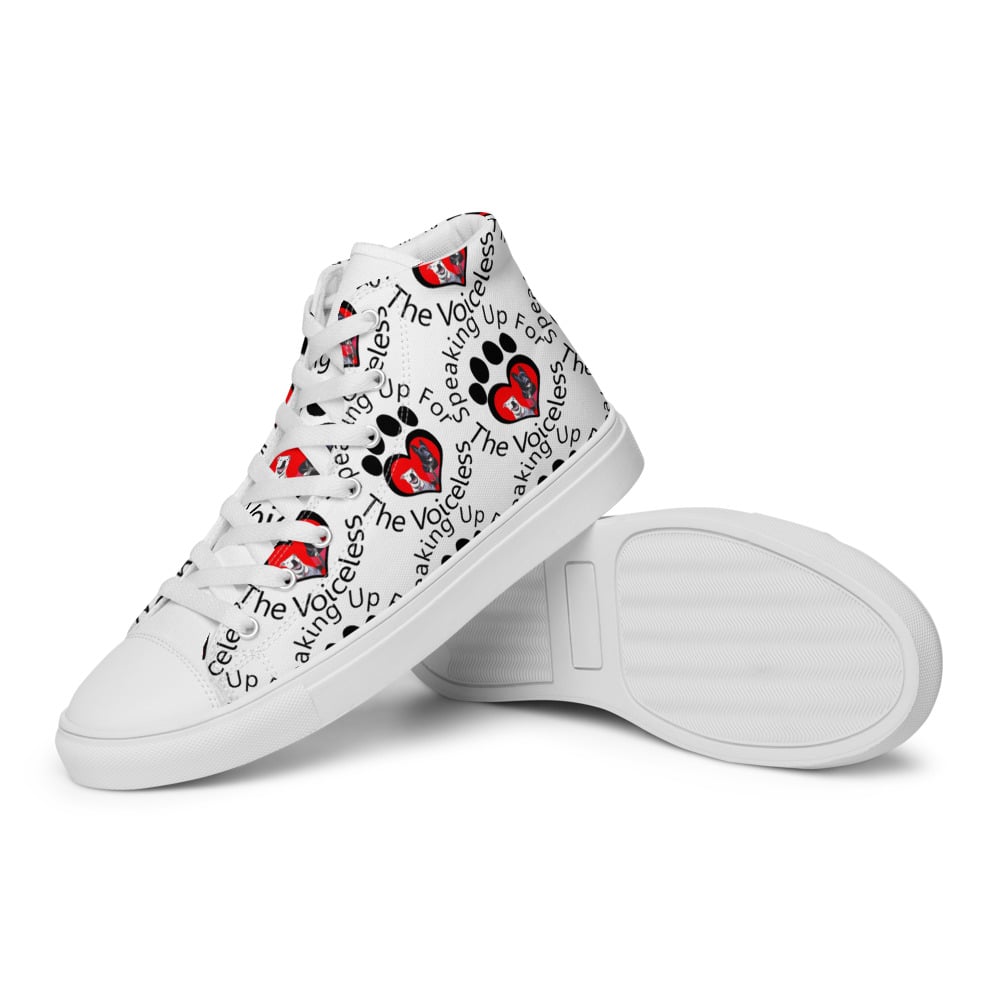 Image of Women’s high top canvas shoes