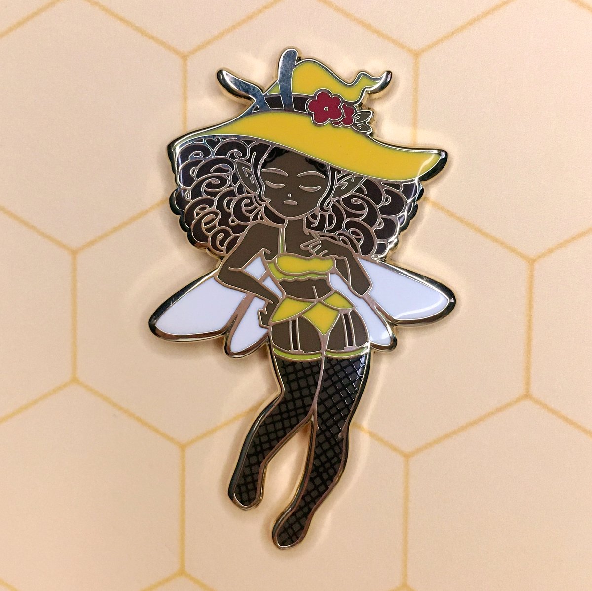 Image of Boudoir Bee Babes enamel pins