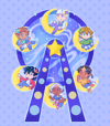 'Cosmic Carnival' Ferris Wheel Standee 