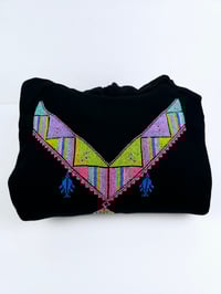 Image 1 of Hand Stitched Tatreez Hoodie from Palestine 