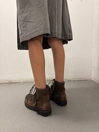 Image 3 of Alpha Industries Brown Leather Combat Boots - Size 7.5 Mens