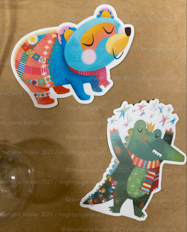 (lions) and Gators & Bears, oh my! vinyl sticker bundles & singles